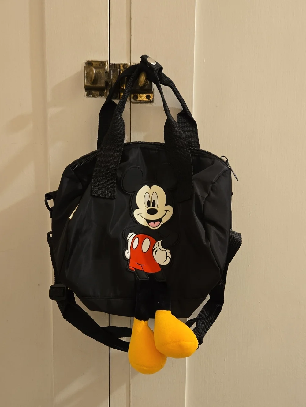 Disney Zara Black Mickey Mouse Duffle/crossbody Bag